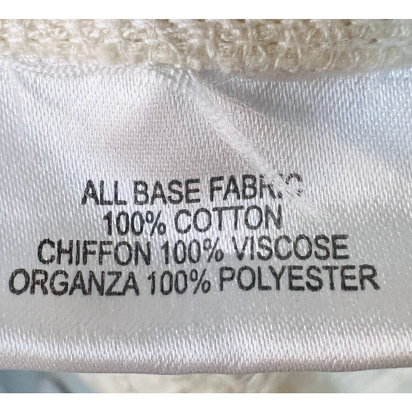 NWT Label Ritu Kumar Embroidered Floral Rhinestone Blazer Jacket White Size 2 - Picture 12 of 14